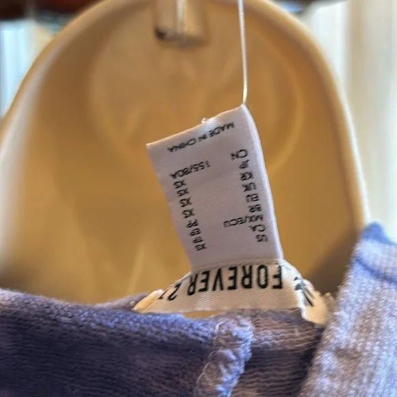 Forever 21 Navy Cropped Hoodie - Picture 3 of 4